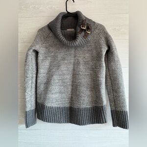 Banana Republic Gray Cowl Neck Sweater